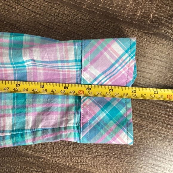 Womens Small Petite Talbots Plaid Button Down Shirt - Picture 7 of 7